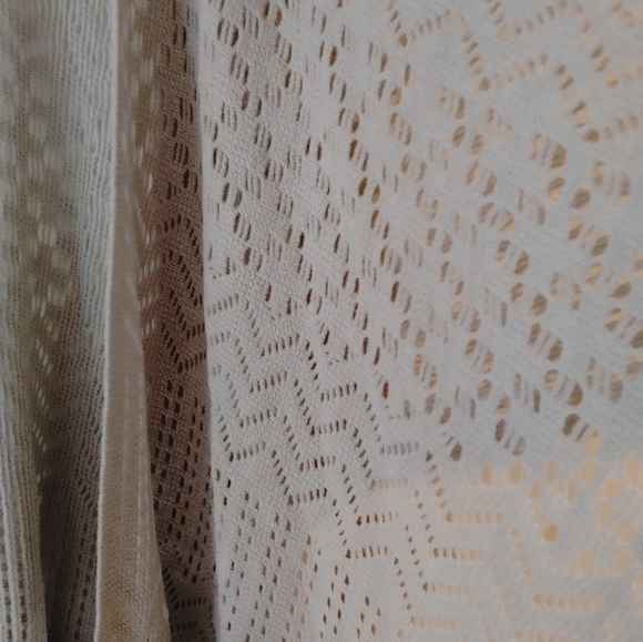 Kismet Light Grey Boho Knit Tassel Wrap Shawl ~ Size OS - Picture 4 of 10